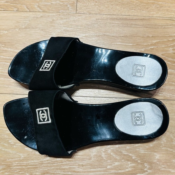 Chanel Vintage Limited Edition Sandals Satin. - Picture 2 of 6